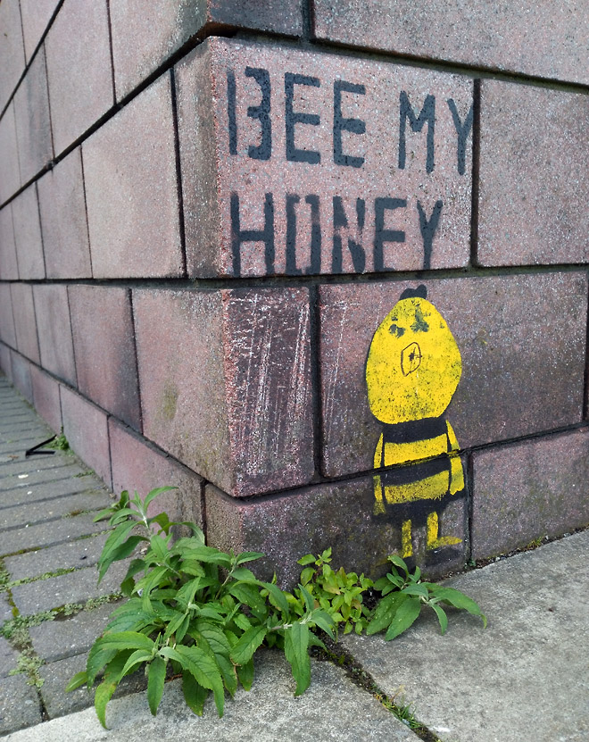 Streetart in Dublin - Bee my Honey